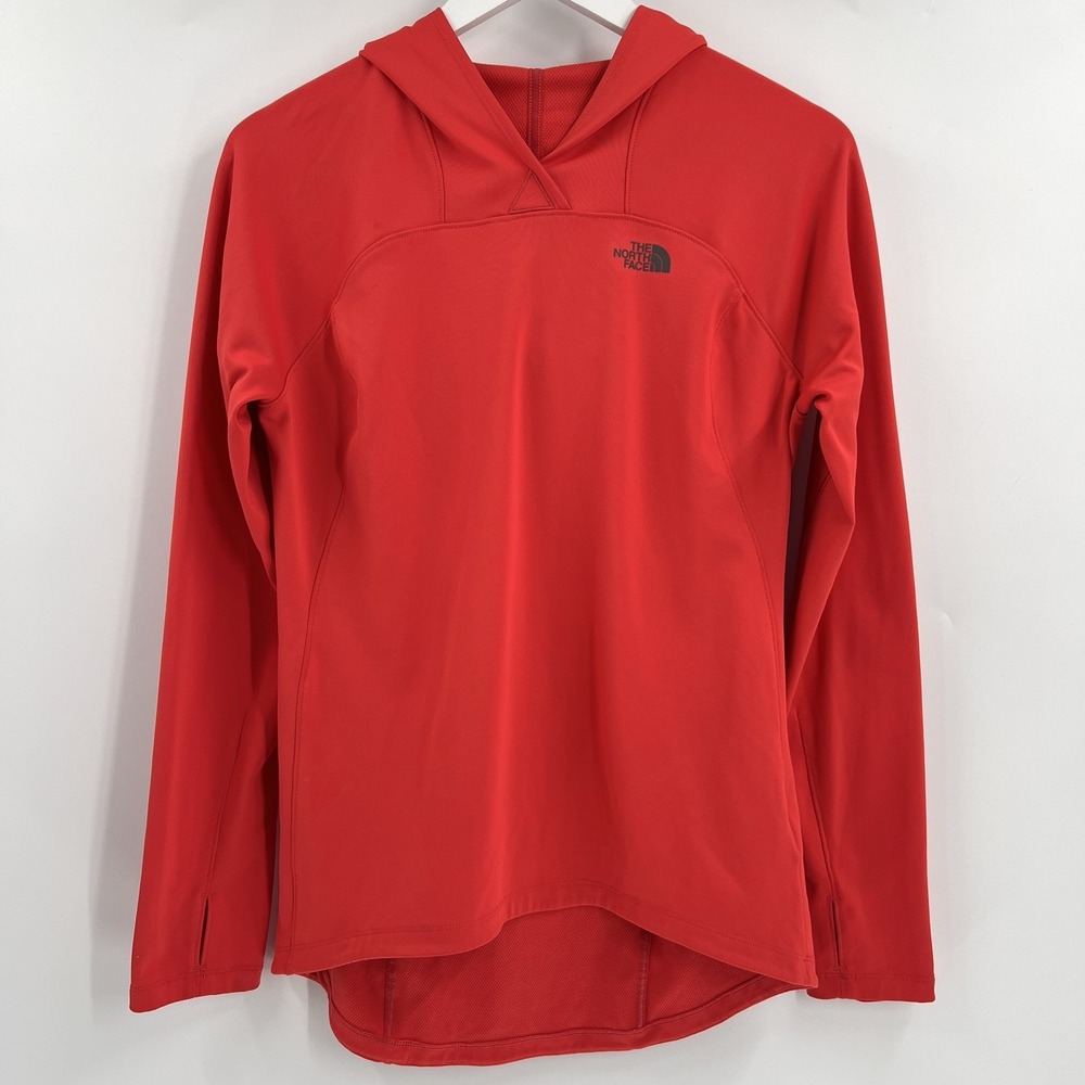 The North Face‎ Hoodie Women's Medium Pullover Lightweight Thumbholes Athleisure - Picture 2 of 9